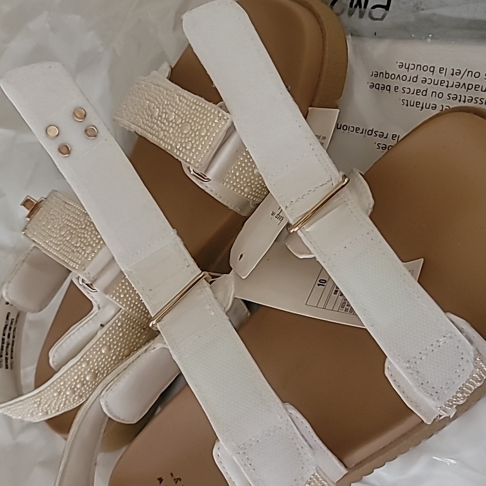 A New Day Ivory Pearl Embellished Sandals - Picture 8 of 8